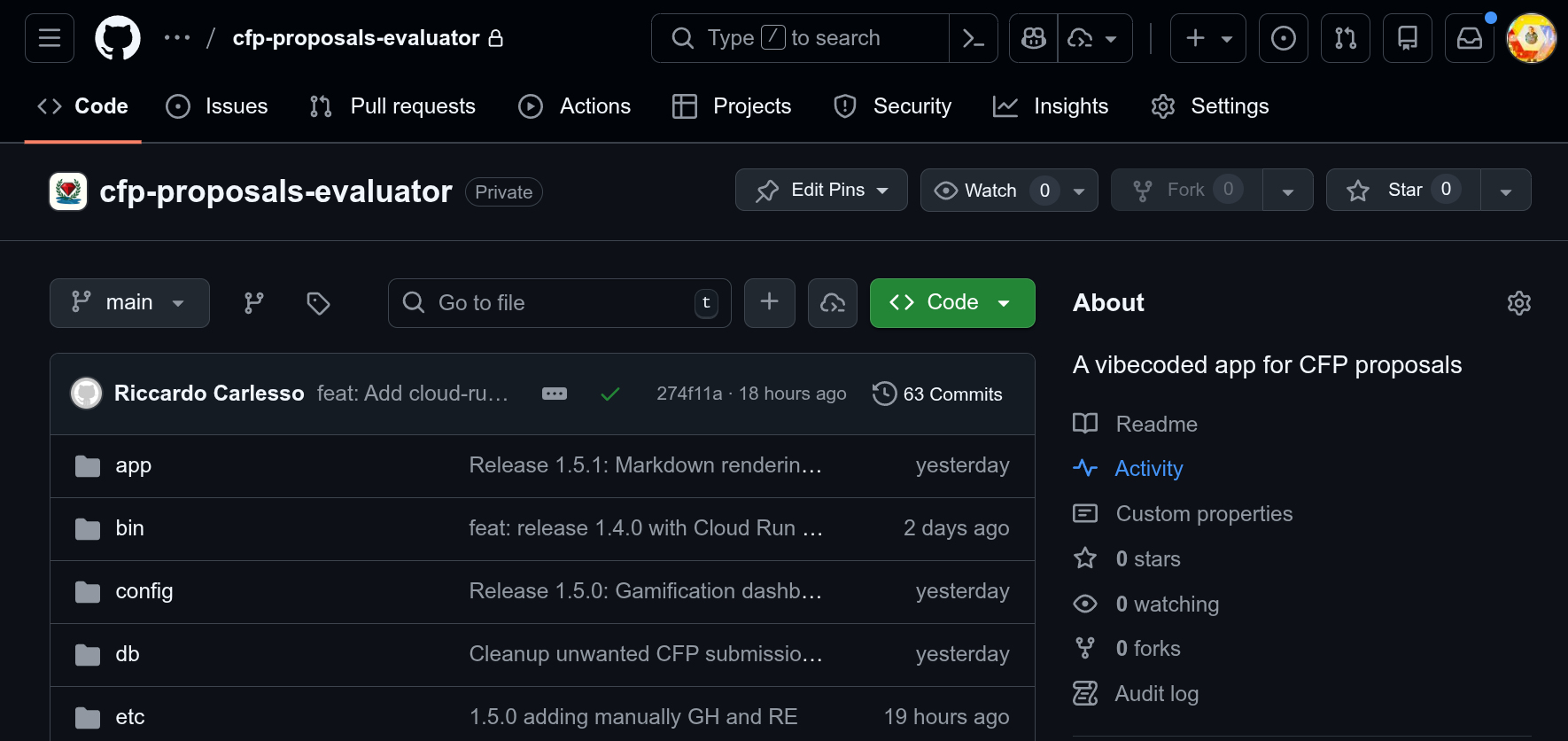 My vibecoded app is on GitHub