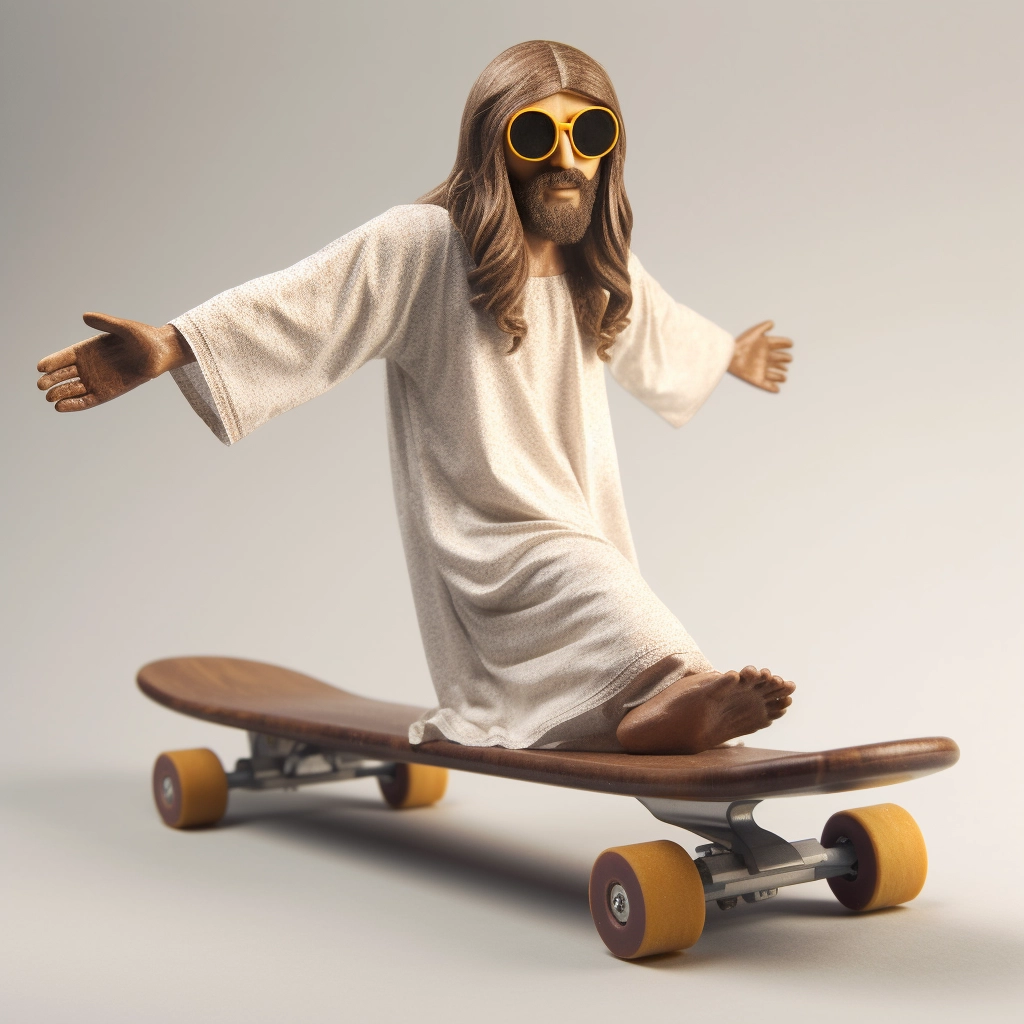 Jesus on skate