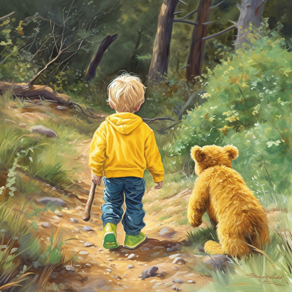 PalladiusPacans_3-year_old_blonde_boy_going_on_a_bear_hunt_with_1f4e9e10-e9c3-47ff-8e6e-7f5fc7024711